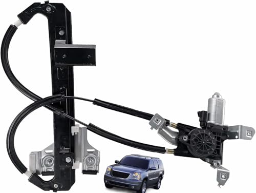 SHOWSEN 748-229 Rear Right Passenger Side Window Regulator W/Motor Fit 2002-2006 Cadillac Escalade 2000-2006 GMC Yukon 2000-2006 Chevy Tahoe Replacement 15135973 - Image 1