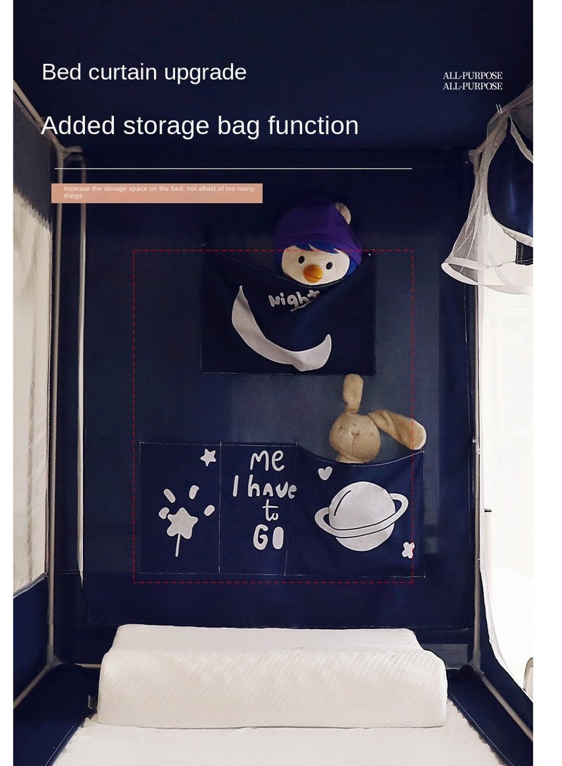 Y&D Bed Canopy Tents Curtain Blackout Curtain Single Bed Tent Curtain Student Shading Cloth Bed Canopy Mosquito Net Student Sleep Privacy Protection - Image 5