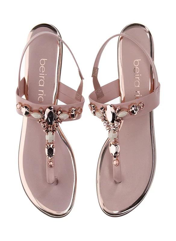 Beira Rio  BEIRA RIO Flat sandals with Back strap For Ladies for Women | Best Price UAE