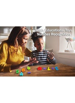 Skoolzy Rainbow Wooden Numbers Puzzle 13 Piece Set Kids Can Learn Addition Subtraction Educational Counting Math Montessori Toys For Toddlers Preschool Wood Toy Learning Blocks For Kids Ages 3+  - Image 3