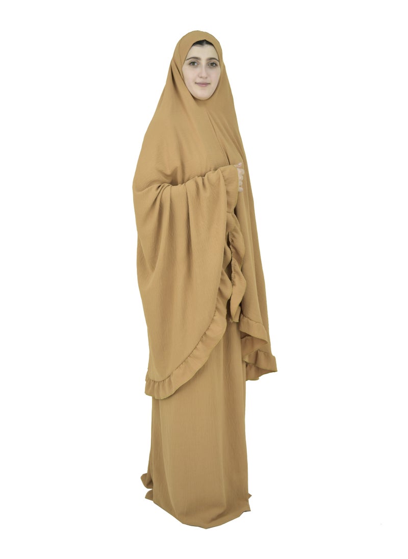 DAMAS COLLECTION - Two Piece Islamic prayer dress for women plus size - Image 1
