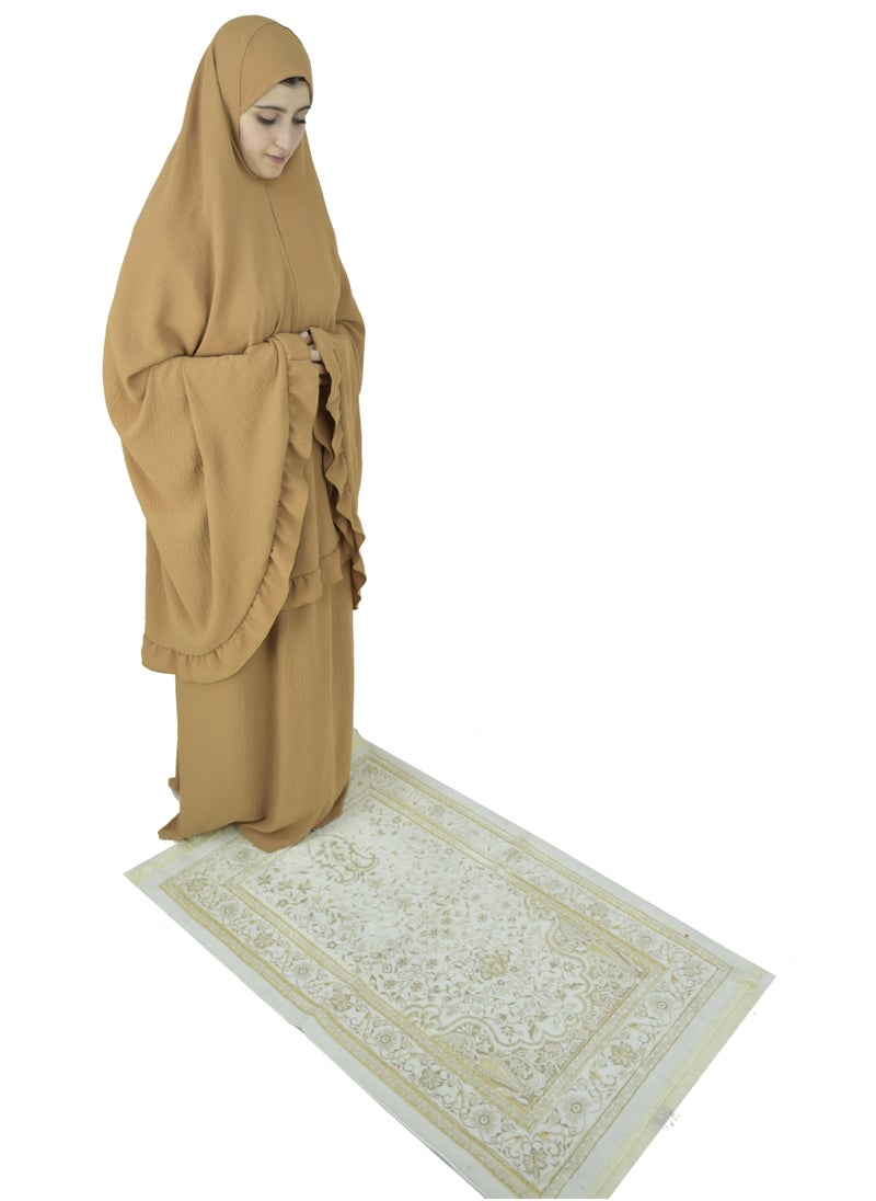 DAMAS COLLECTION - Two Piece Islamic prayer dress for women plus size - Image 1