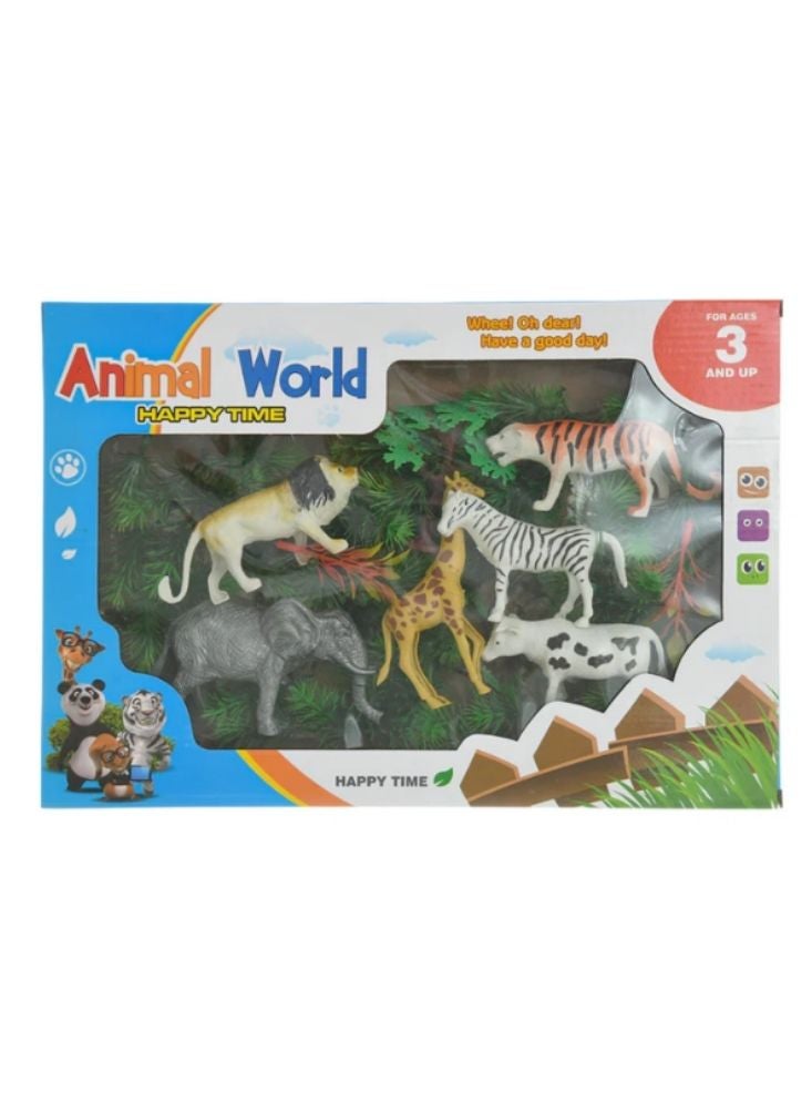 بريميم مجموعة ألعاب رحلة السفاري – شخصيات حيوانات الغابة للأطفال - Image 1