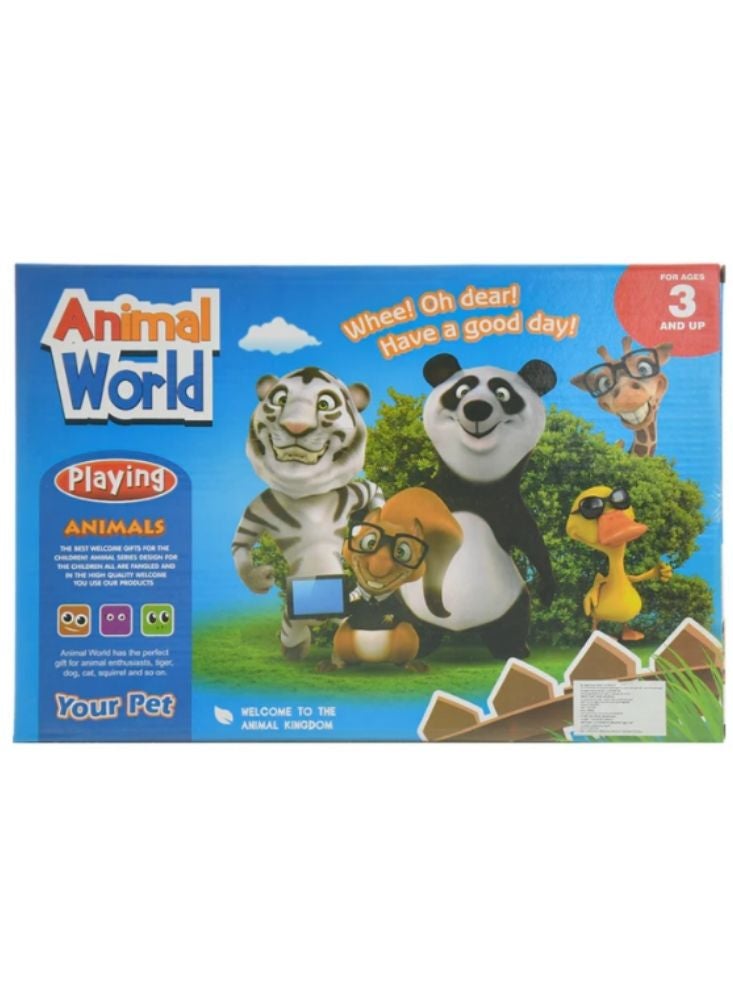 بريميم مجموعة ألعاب رحلة السفاري – شخصيات حيوانات الغابة للأطفال - Image 2