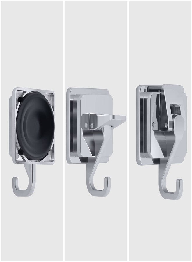YSSILADI Shower Suction Cup Hooks - 2 Wreath Hooks, Silver Plated Decorative, Waterproof Towel, Removable Wall, 15 lb. Command - Wide Range of Application - Image 4