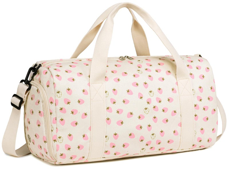 BLUBOON Duffle Bag Girls Kids Cute Gym Bag with Shoes Compartment & Wet Separation Waterproof Sports Overnight Travel Bag - Image 1