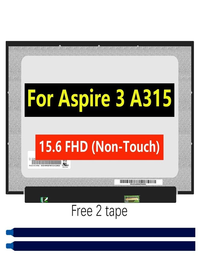TFTcenter Screen Replacement for Acer Aspire 3 A315-24P A315-24P-R7VH 15.6" FHD 1920 x 1080 1080P IPS LCD LED Laptop Display Panel with Tape - Image 1