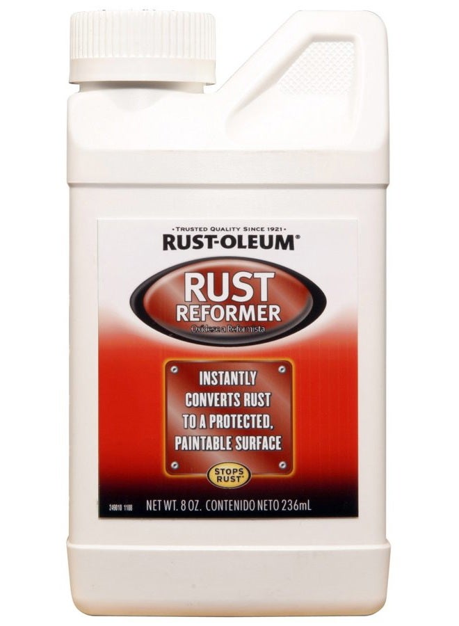 RUST-OLEUM 248659 Rust Reformer Brush On, 8 oz, Black - Image 1