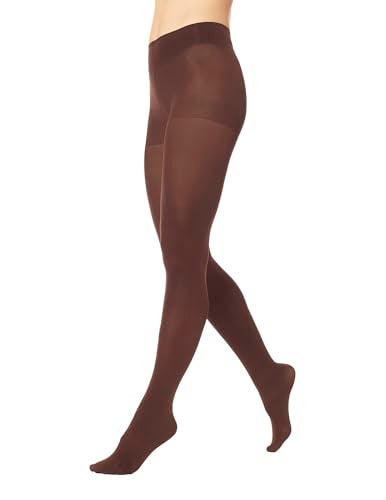 Hue Women's Super Opaque Tights with Control Top, Espresso, 3 - Image 4