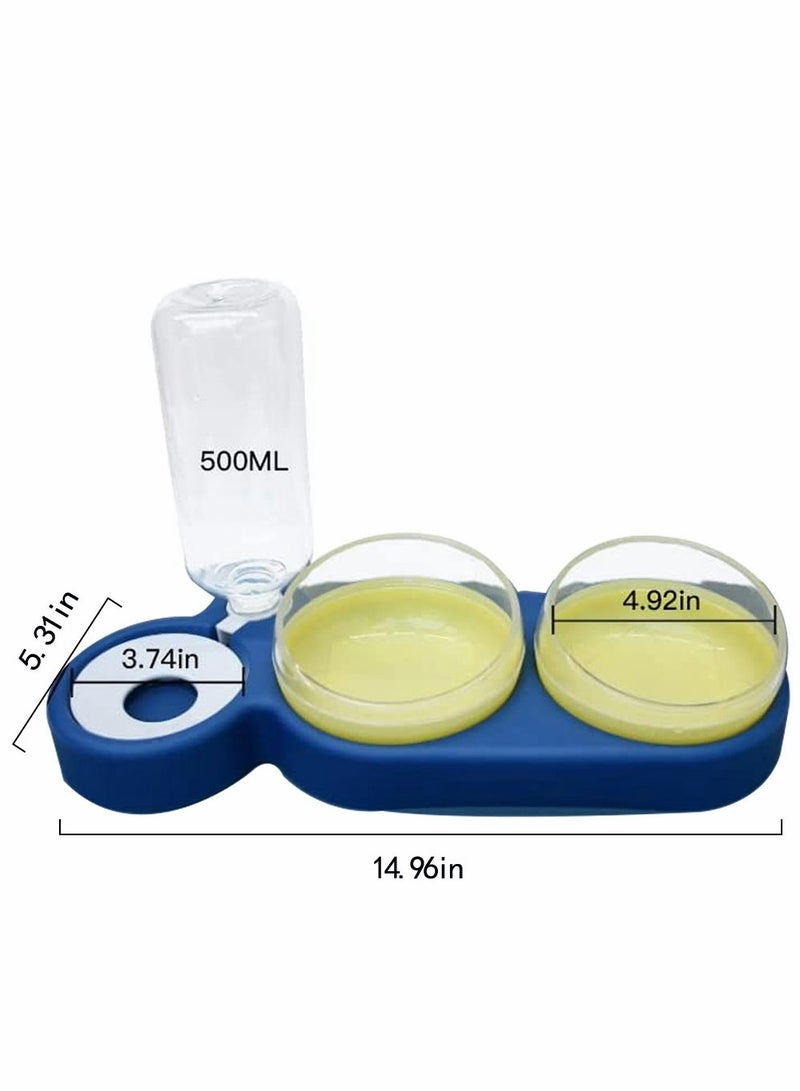 Automatic Dual-Port Pet Feeding Set - Tilted Cat  Dog Bowls for Water and Food,  for Easy Feeding - Image 5