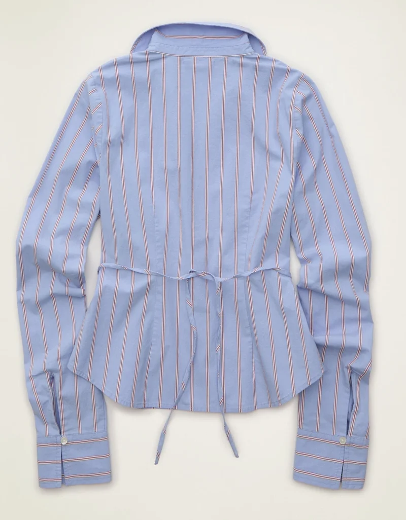 American Eagle AE Fitted Button-Up Shirt