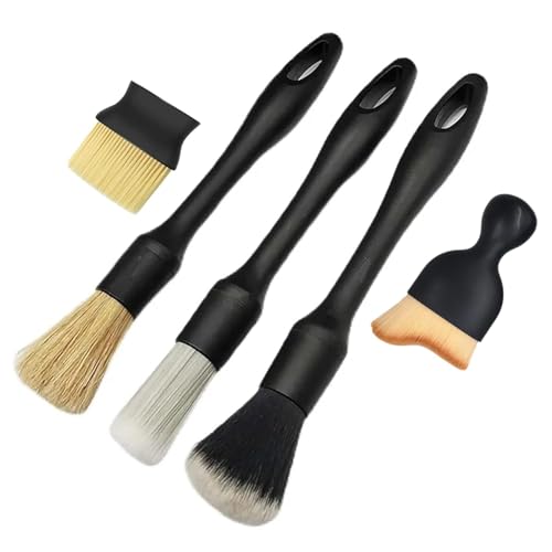 SWAMINE Car Detailing Brush Set of 5 Premium - for Car Cleaning, Car Wash Interior and Exterior Cleaning. Soft bristles, Multy Purpose Dashboard Cleaning, Ac Vent Cleaning (Car Detailing Brush Set of 5) - Image 1