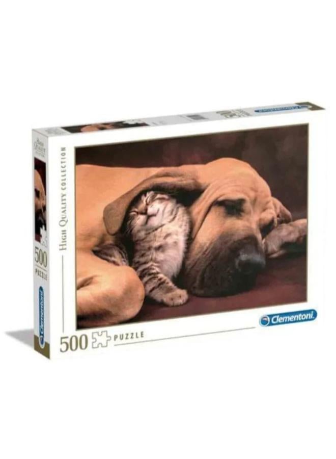 Clementoni Dog & Cat Puzzle – 500Pcs - Image 1