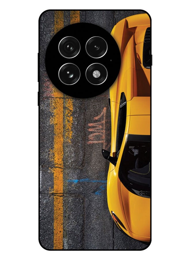 EYE CATCH Printed Protective Case Cover For OnePlus 13 -  Yellow Car One Side - Image 1