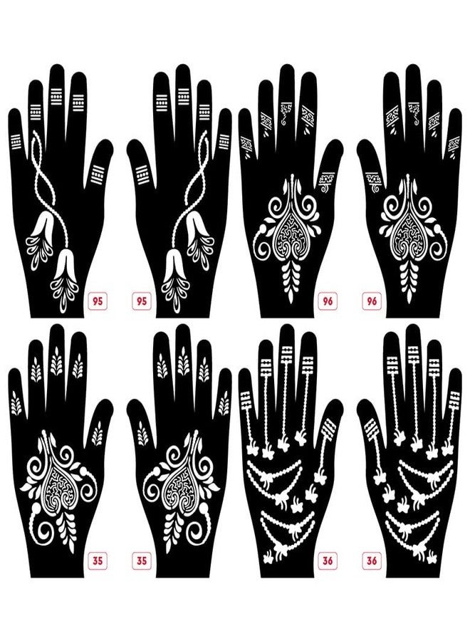 Apcute Mahandi degin sticker for hand Latest Mehandi Design Stencils for Girls, womens, kids, unisex Design NO - Apcute-New-95-96-35-36 - Image 1