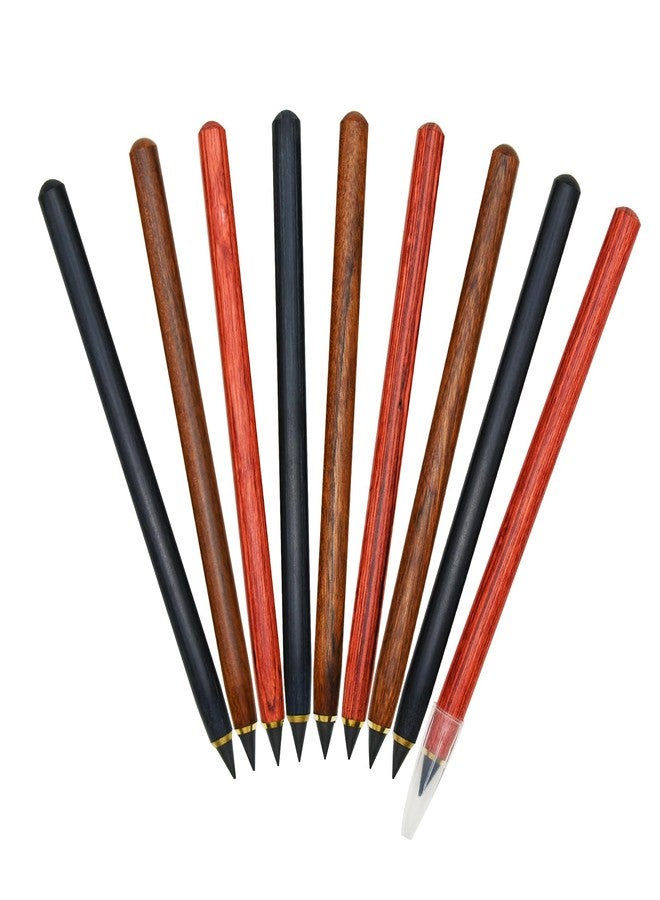 Lopenle 9 pcs Infinity Eternal Pencils Forever Inkless Pen Everlasting Pencil With 12 PCS Replaceable Nibs Never sharpen Pencil For School Office Professional Use - Image 4