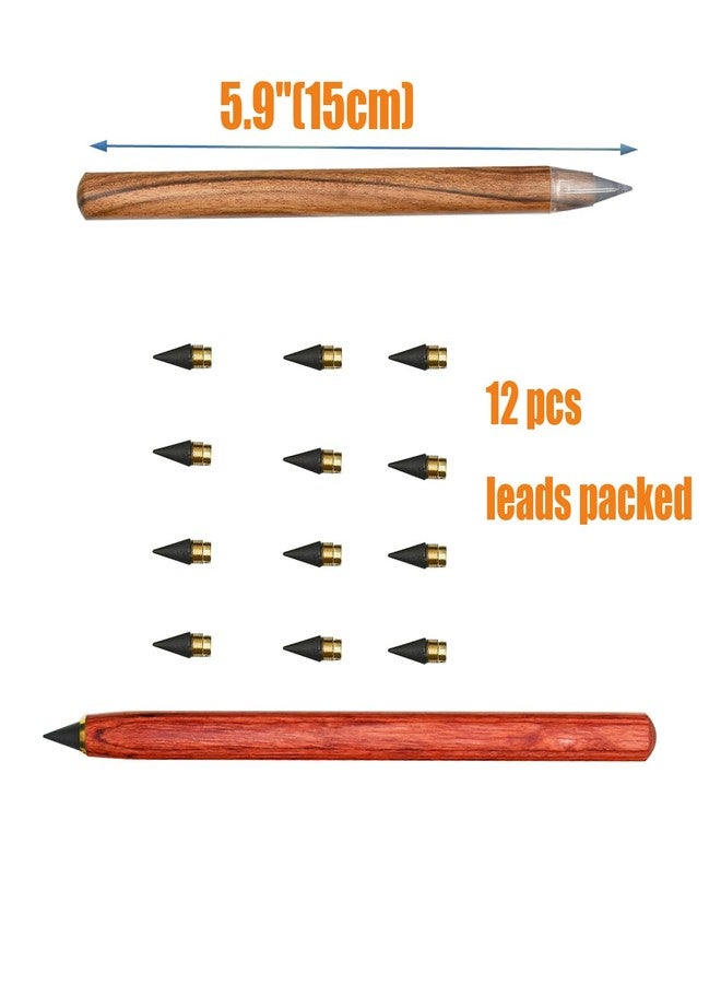 Lopenle 9 pcs Infinity Eternal Pencils Forever Inkless Pen Everlasting Pencil With 12 PCS Replaceable Nibs Never sharpen Pencil For School Office Professional Use - Image 2