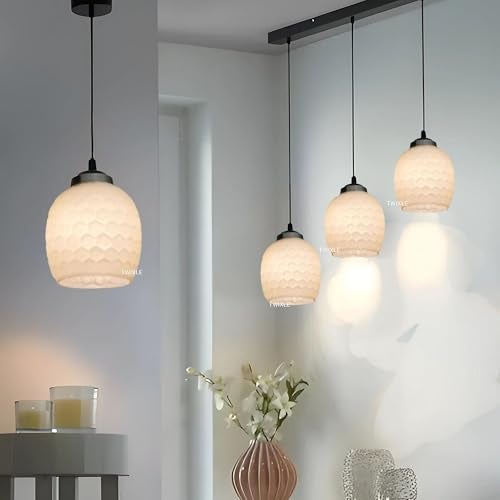 twixle Handicraft Cluster Light | Pendants Light | Chandelier| Ceiling Lamp| Ceiling Lamp for Bedroom Hanging Lamp for Living Room| (Bulb Not Included) (Honeycomb Linear Cluster) - Image 4