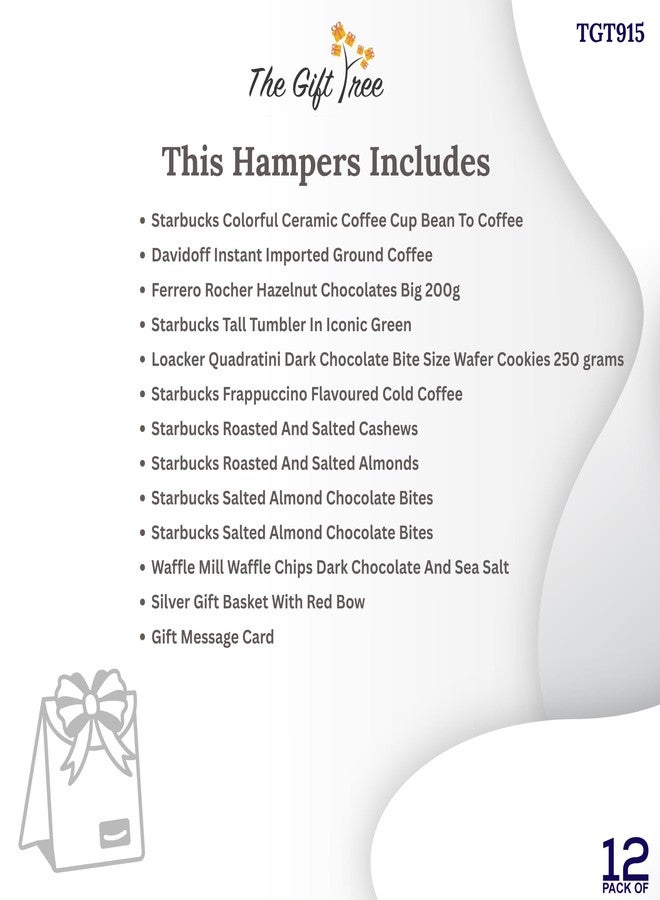 The Gift Tree Premium Gift Hamper | Mug, Sipper, Coffee, Chocolates, Dry Fruits, Rocher, Almonds & Cashews | Gift for Corporate, Family, Birthday, Anniversary, Husband & Wife - Image 4