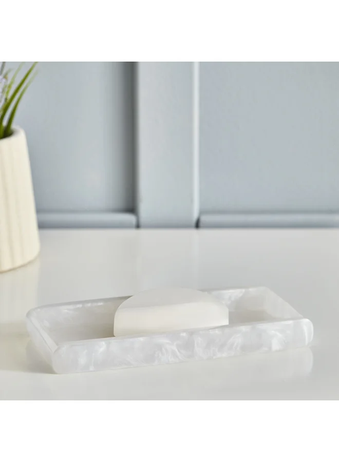 Home Box Orion Polyresin Bath Tray 21 x 2.5 x 10 cm