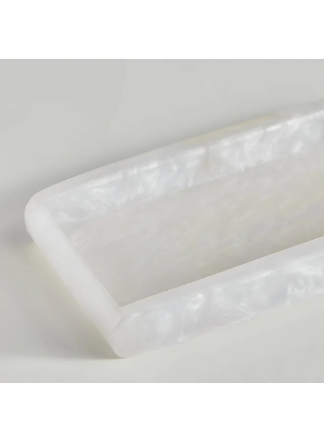 Home Box Orion Polyresin Bath Tray 21 x 2.5 x 10 cm