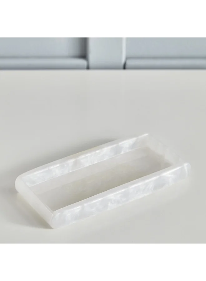Home Box Orion Polyresin Bath Tray 21 x 2.5 x 10 cm