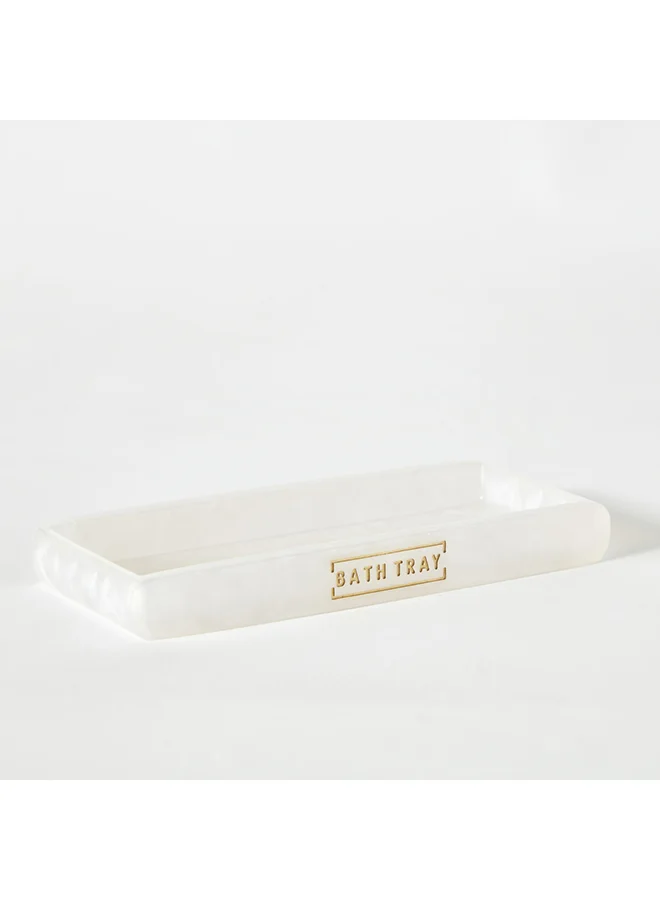 Home Box Orion Polyresin Bath Tray 21 x 2.5 x 10 cm