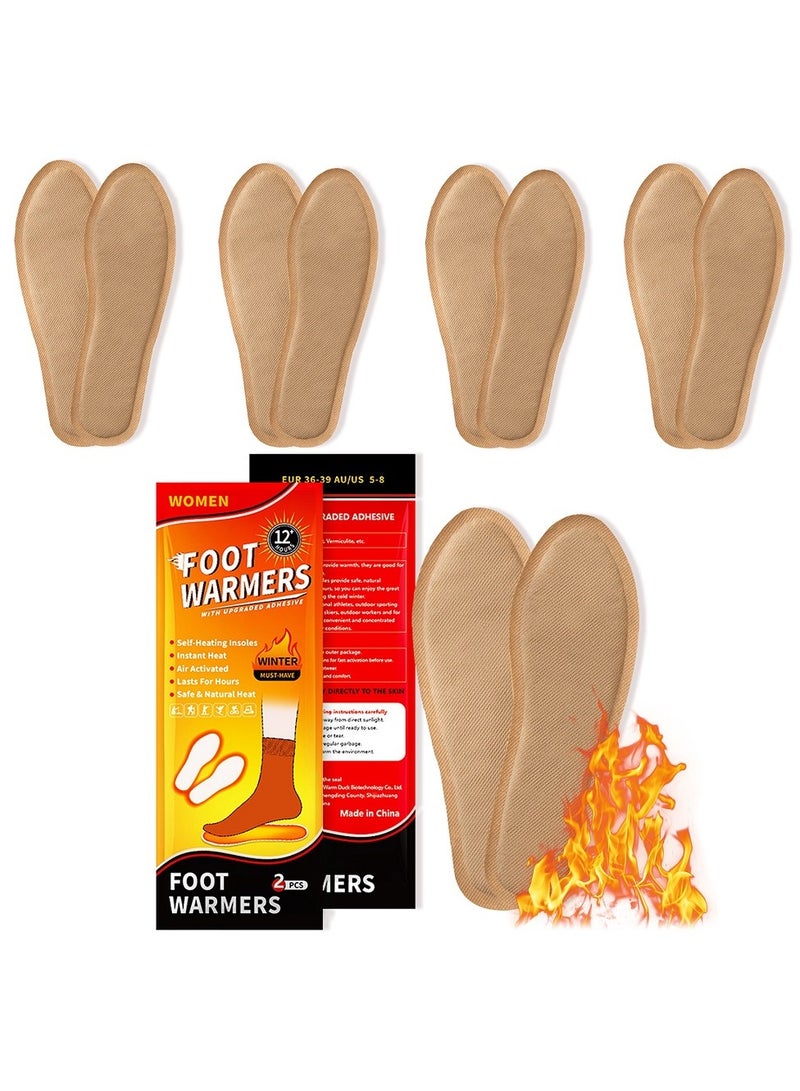 SänHahn Sã¤Nhahn Insole Foot Warmers - Long Lasting Safe Natural Odorless Air Activated Warmers - Up To 9 Hours Of Heat - 5 Pair - Image 1