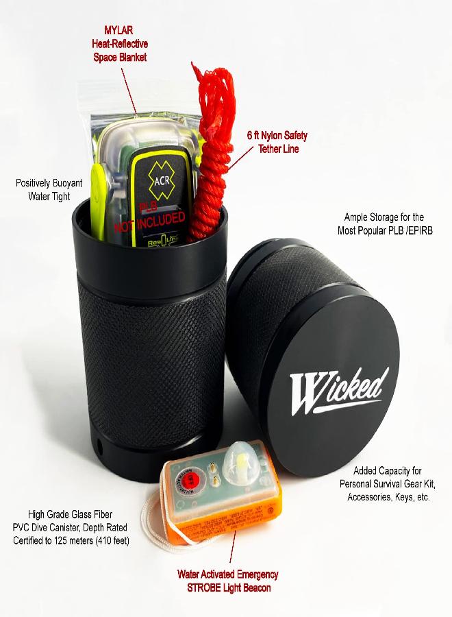 WICKED Plb Dive Safety Canister 125M (410 Ft.) - Image 2
