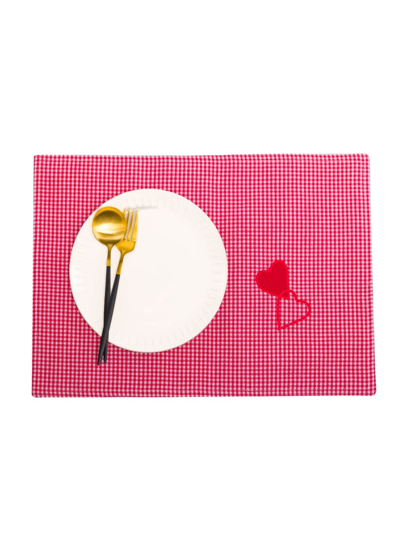 6 PC PLACE MAT RED 6 PC 38*54 - Image 3