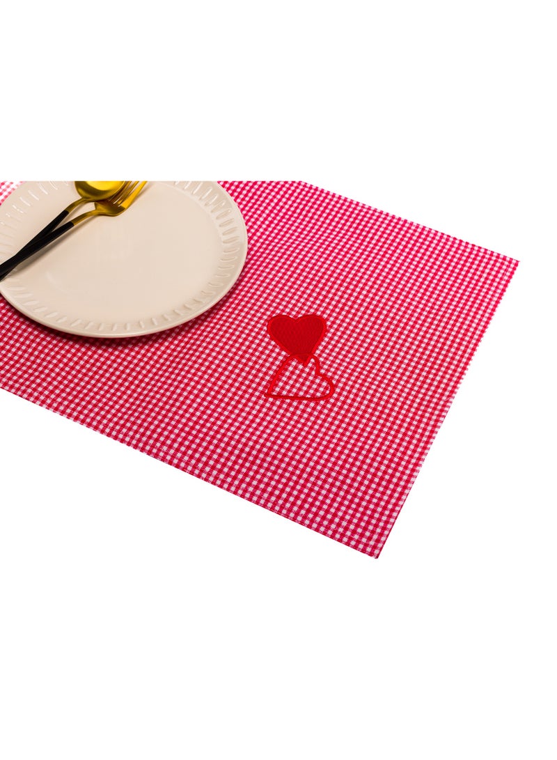 6 PC PLACE MAT RED 6 PC 38*54 - Image 4