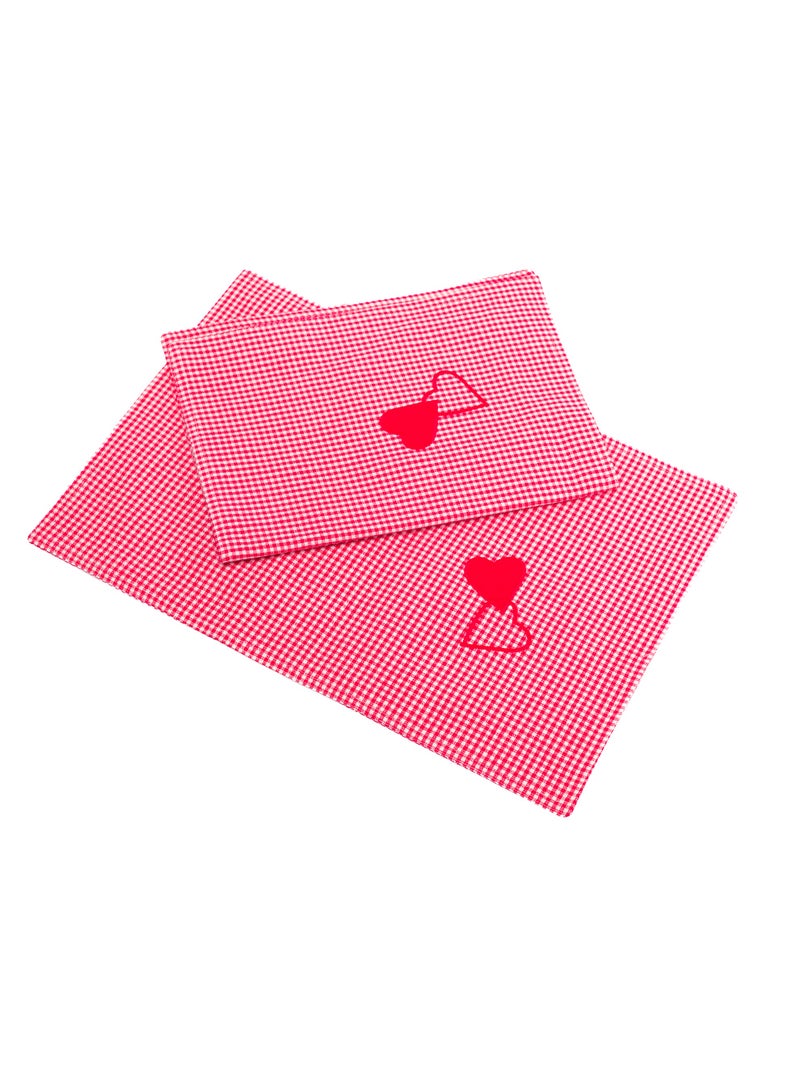6 PC PLACE MAT RED 6 PC 38*54 - Image 5