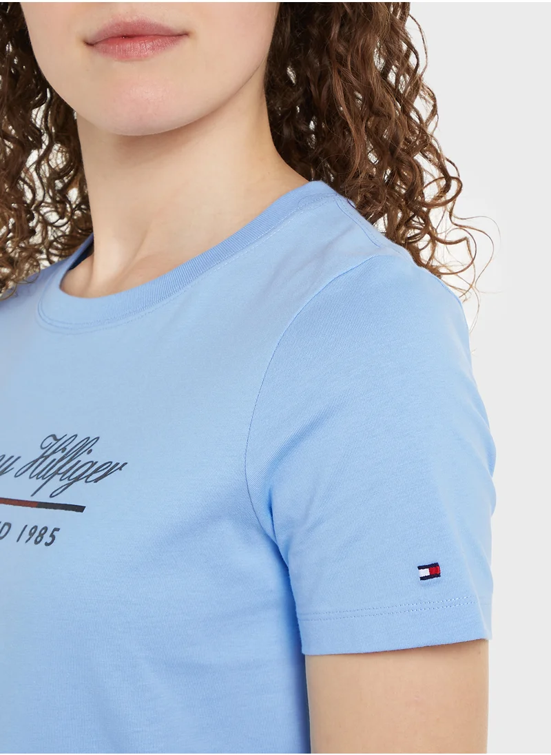 TOMMY HILFIGER Crew Neck Logo T-Shirt