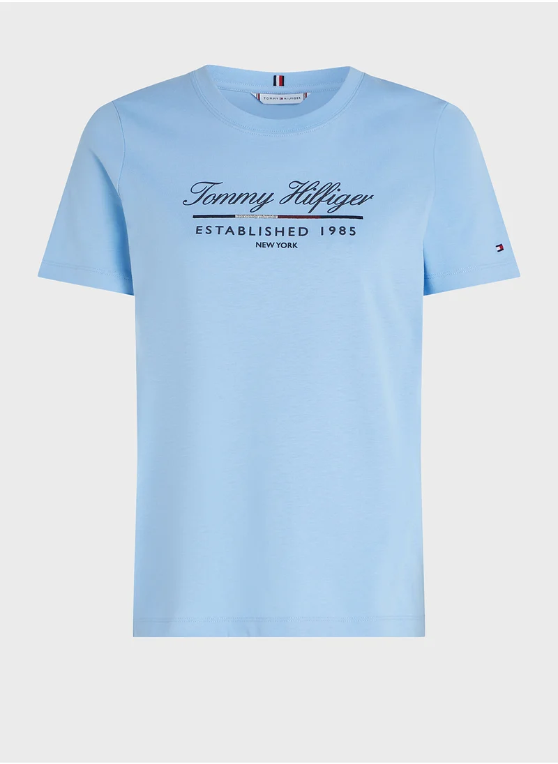 TOMMY HILFIGER Crew Neck Logo T-Shirt