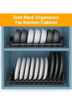 Dish and Bowl Organizer Rack 2 Pack Space Saving Bowl Dish Drying Racks for Cabinet Shelf Organizer Large Dish Drainer Non-Slip Rustproof Dish Holder Dish Stand for Cabinet Counter Cupboard - pzsku/Z9D2B4DC4E779E9ED559AZ/45/_/1702371146/9c789ed0-0caa-4ae9-a38a-e021967f3685