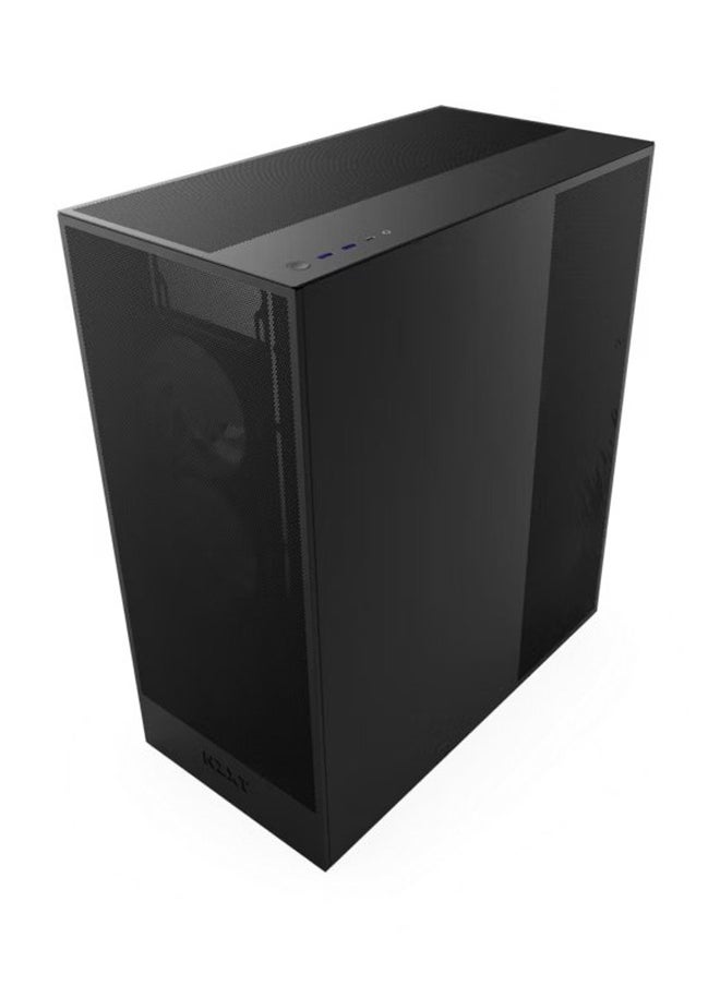 NZXT - H7 Flow Mid-Tower ATX Airflow Computer Case, 3x F120Q included, 420mm Radiator Support, Up to 10x Fan Capacity, SGCC Steel, Ultra-Clear Tempered Glass Material, Black | CM-H72FB-01 - Image 1