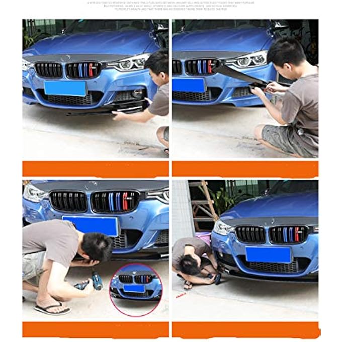KUBYMOTO Car Front Bumper Spoiler Lip For 2012-2018 BMW F30 3 Series M Sport Carbon Fiber - Image 3