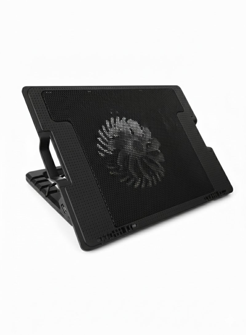 Laptop cooling pad – Efficient cooling system with a 140mm fan, anti-slip design for fast cooling and excellent stability during operation. - Image 1