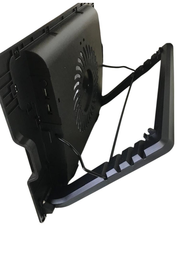 Laptop cooling pad – Efficient cooling system with a 140mm fan, anti-slip design for fast cooling and excellent stability during operation. - Image 3