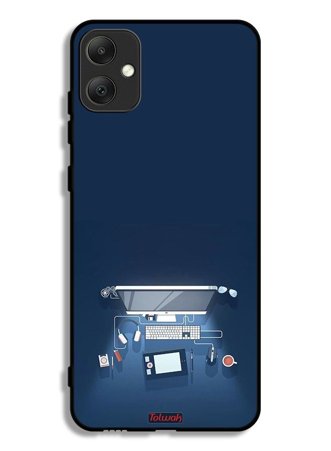 Tolwak Samsung Galaxy A05 Protective Case Cover Computer Desk Art - Image 1