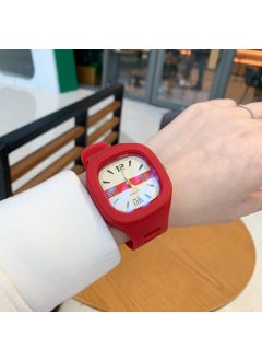 New Square Watch Men's and Women's Jelly Watch Children's Junior High School Students Korean Style Simple Fashion College Style Jelly Watch