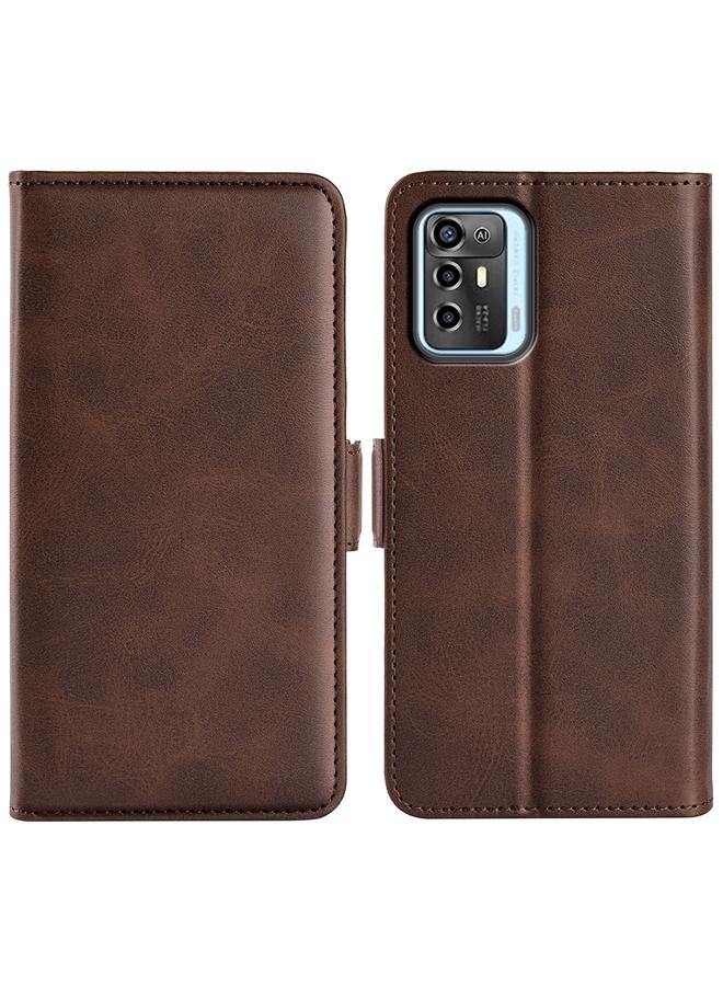 Case For ZTE Blade A72 5G Dual-side Magnetic Buckle Horizontal Flip Leather Phone Case