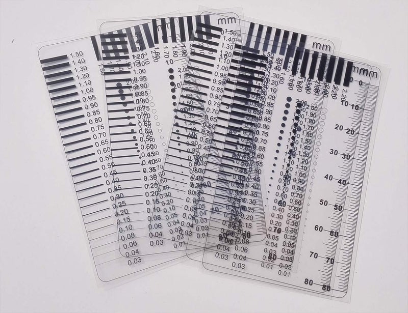Wintersweetex High-Precision Polyester Size Estimation Chart SEC Scratch Measure Defect Compare Stain Test Film Dot Gauge Spot Meter (2220d) - Image 2