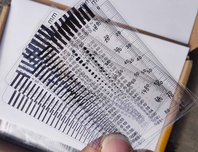 Wintersweetex High-Precision Polyester Size Estimation Chart SEC Scratch Measure Defect Compare Stain Test Film Dot Gauge Spot Meter (2220d) - Image 3