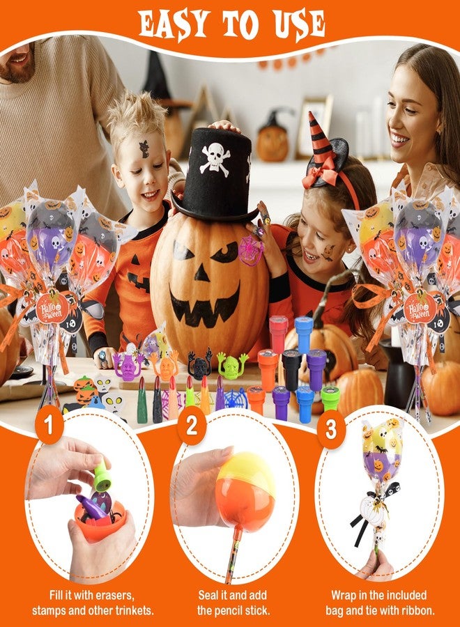 Nerien 108 PCS Halloween Party Favors Toys for Kids - Giant Lollipop Container Toy Bulk for Kids, Non-Candy Trick or Treat Games Prizes Gifts for Classroom School Children, Kid Halloween Goodie Bag - Image 5