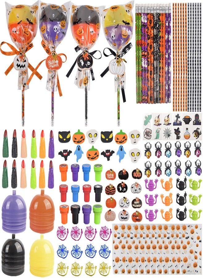 Nerien 108 PCS Halloween Party Favors Toys for Kids - Giant Lollipop Container Toy Bulk for Kids, Non-Candy Trick or Treat Games Prizes Gifts for Classroom School Children, Kid Halloween Goodie Bag - Image 1