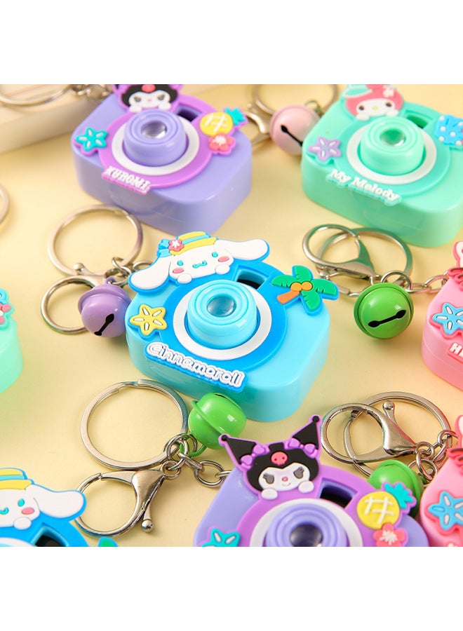 Cartoon Projection Camera Toy Keychain Pendant Kindergarten Student Prize Gift Children's Birthday Gift Wholesale-Color:Bell Keychain Camera  - Image 5
