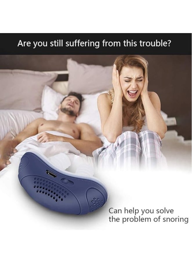 general Anti-Snoring Device Electric USB Silicone Anti-Snoring Device, Snoring Stop Snoring Relief, Stop Snoring Device, Promote Breathing, Silent Assistive Device for Men and Women - Image 2