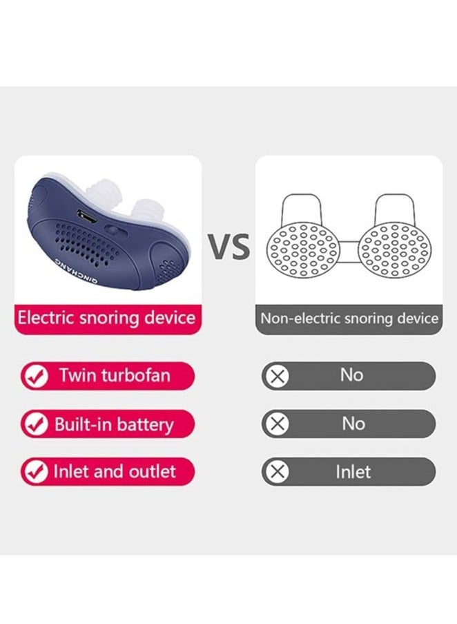 general Anti-Snoring Device Electric USB Silicone Anti-Snoring Device, Snoring Stop Snoring Relief, Stop Snoring Device, Promote Breathing, Silent Assistive Device for Men and Women - Image 3