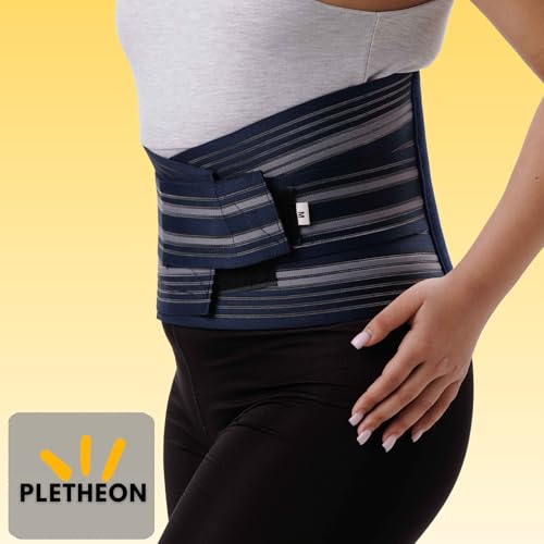 PLETHEON Lumbo Sacral Lumbar Support Belt Blue for Men & Women | Lower Back Stabilizer & Waist Support | Fit From 30 to 46 Inch Waist - Image 4